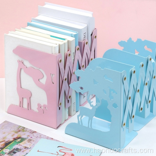 Creative telescopic simple book stand for students storage